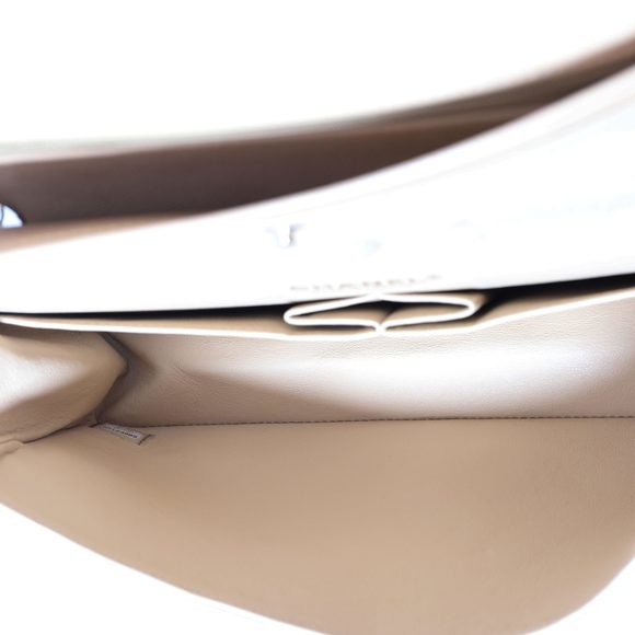 Chanel Beige Quilted Caviar Classic Medium Double Flap Bag - Picture 7 of 9